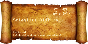 Stieglitz Diána névjegykártya